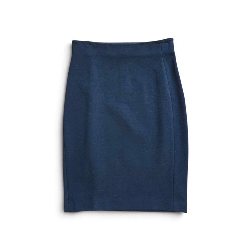 Diane von Furstenberg Marta Navy Blue Pencil Knee Length Skirt Women's Size 4